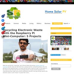 Electronic Waste Gets a New Life with a Raspberry Pi