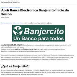 BanjeNet - INICIAR SESION ▷【 Abrir BANCA ELECTRONICA BANJERCITO 】 2020