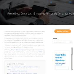 Firma Electrónica: 15 mejores formas de firmar tus trámites ⋆ FirmaVirtual