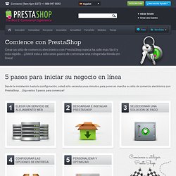 Abra su tienda en línea en sólo 5 pasos con el software de comercio electrónico de PrestaShop