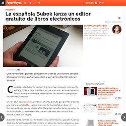 La española Bubok lanza un editor gratuito de libros electrónicos