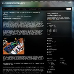Digispark ATtiny85 LCD I2C DS18S20 DS18B20 Temperature Monitor - electronicramblings.com