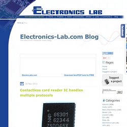 Contactless card reader IC handles multiple protocols