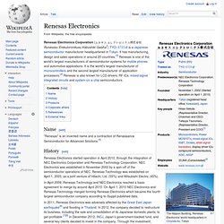 Renesas Electronics - Wiki