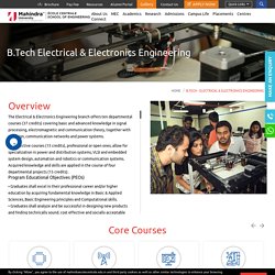 B.Tech Electrical & Electronics Engineering- Course Details, Scope