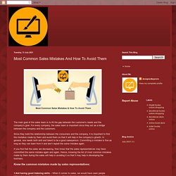 Buy Electronics products, Healthcare Products & Books Online: Most Common Sales Mistakes And How To Avoid Them