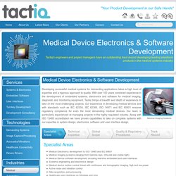 Medical Electronics ¦ Medical Device Software for Healthcare Industry