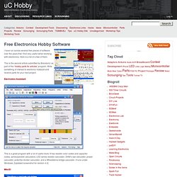 uC Hobby » Blog Archive » Free Electronics Hobby Software