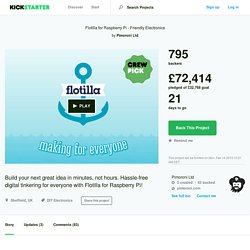 Flotilla for Raspberry Pi - Friendly Electronics by Pimoroni Ltd