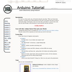 LadyAda - Arduino Tutorial - Learn electronics and microcontrollers using Arduino!