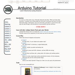 Arduino Tutorial *Teach yourself how to make electronic controllers*