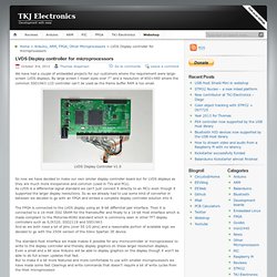 TKJ Electronics » LVDS Display controller for microprocessors