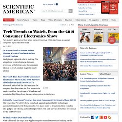 Tech Trends to Watch, from the 2012 Consumer Electronics Show
