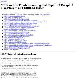 CD Player Troubleshooting and Repair