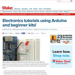 Online : Electronics tutorials using Arduino and beginner