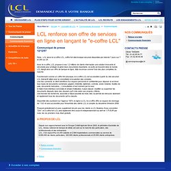 Coffre fort électronique sécurisé en ligne, e-coffre LCL