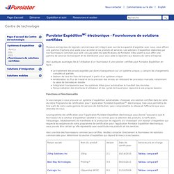 Expédition électronique - Fournisseurs de solutions certifiées