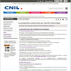 La prospection commerciale par Courrier électronique