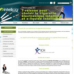 Un point de vue médical sur la cigarette électronique - Intellicig