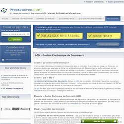GED - Gestion Electronique de Documents - Prestataires.com