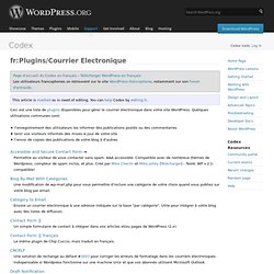 fr:Plugins/Courrier Electronique