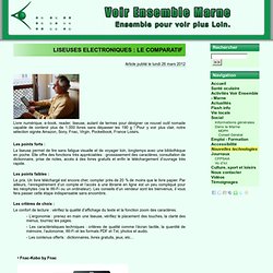 LISEUSES ELECTRONIQUES : LE COMPARATIF - Voir Ensemble Marne