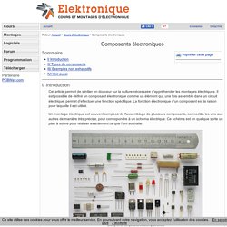 Composants électroniques - Cours d'électronique