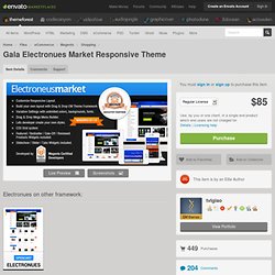 eCommerce - Gala Electronues Market Responsive Theme