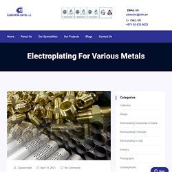Electroplating for Various Metals - CMC