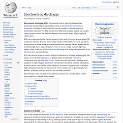 Electrostatic discharge - Wikipedia, the free encyclopedia - Iceweasel