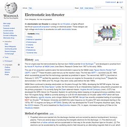Electrostatic ion thruster
