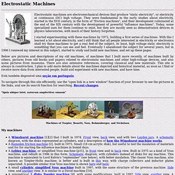 Electrostatic Machines