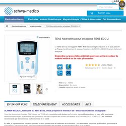 TENS Eco 2 - Electrostimulateur TENS Anti-Douleur