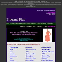 Plus-size Dresses and Full-Figured Special Occasion Wear @ Elegant Plus, Sizes 12-34w