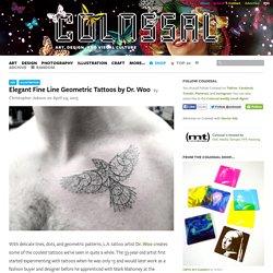 Elegant Fine Line Geometric Tattoos by Dr. Woo