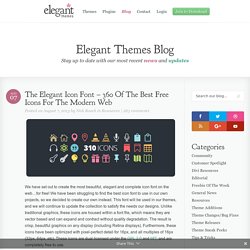 The Elegant Icon Font – 360 Of The Best Free Icons For The Modern Web