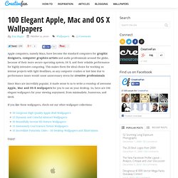 100 Elegant Apple, Mac and OS X Wallpapers