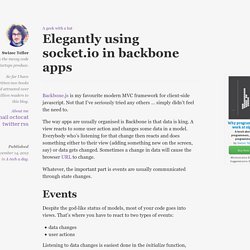 Elegantly using socket.io in backbone apps