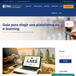 Guía para elegir una plataforma de e-learning