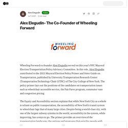 Alex Elegudin- The Co-Founder of Wheeling Forward