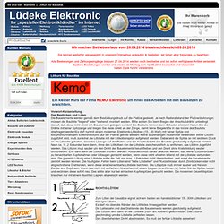 Kemo Lötkurs für Bausätze - Lüdeke Elekronic Elektronikhandel
