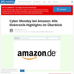 Cyber Monday bei Amazon: Alle Elektronik-Highlights im Überblick