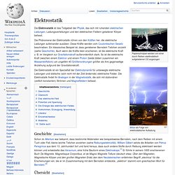 Elektrostatik – Wikipedia GERMAN
