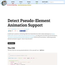 Detect Pseudo-Element Animation Support
