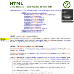 10.5.3 Common input element attributes