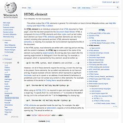 HTML element