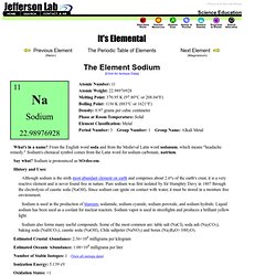 The Element Sodium