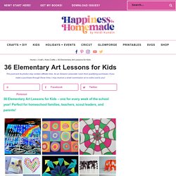 36 Elementary Art Lessons for Kids