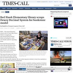 Red Hawk Elementary library scraps Dewey Decimal System for bookstore model