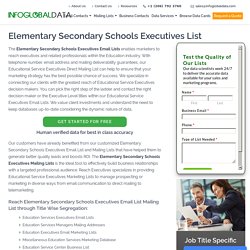 Elementary Secondary Schools Executives List